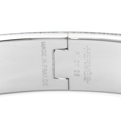 Hermes Enamel Narrow Clic Clac H Bracelet GM Orange Graffiti 4 of 5