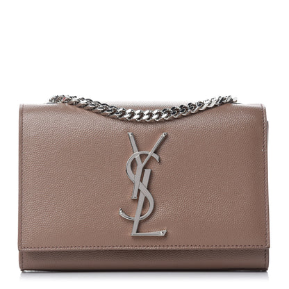 Saint Laurent Grain De Poudre Small Monogram Kate Satchel Fard 1 of 13