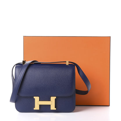 Hermes Epsom Constance 24 Bleu Saphir 10 of 10