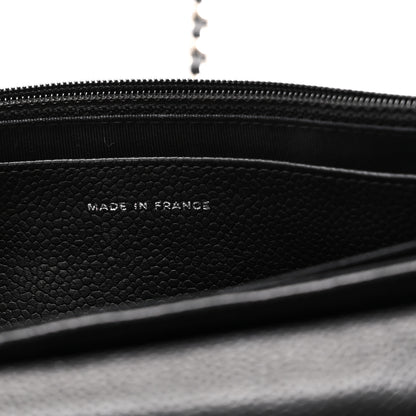 Chanel Caviar Half Moon Wallet On Chain WOC Black 7 of 12