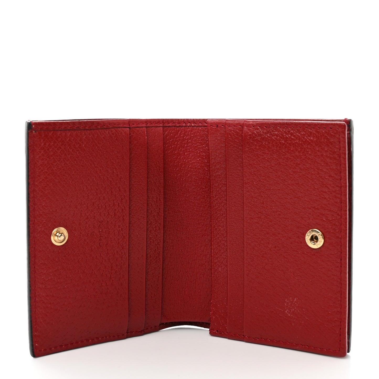 GG Supreme Monogram Tian Card Case Beige Multicolor Red