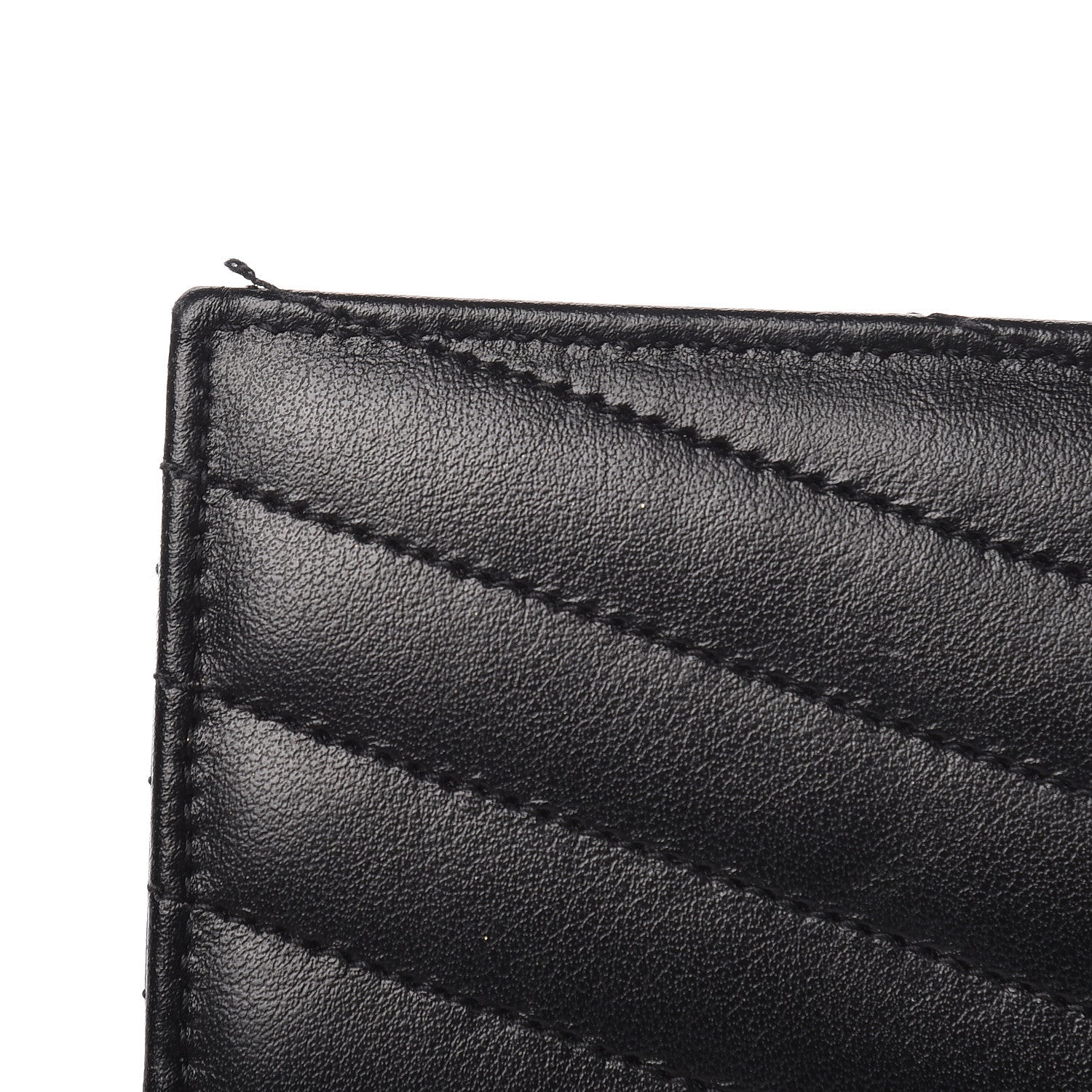 Saint Laurent Calfskin Matelasse Chevron Monogram Uptown Clutch Black 7 of 10