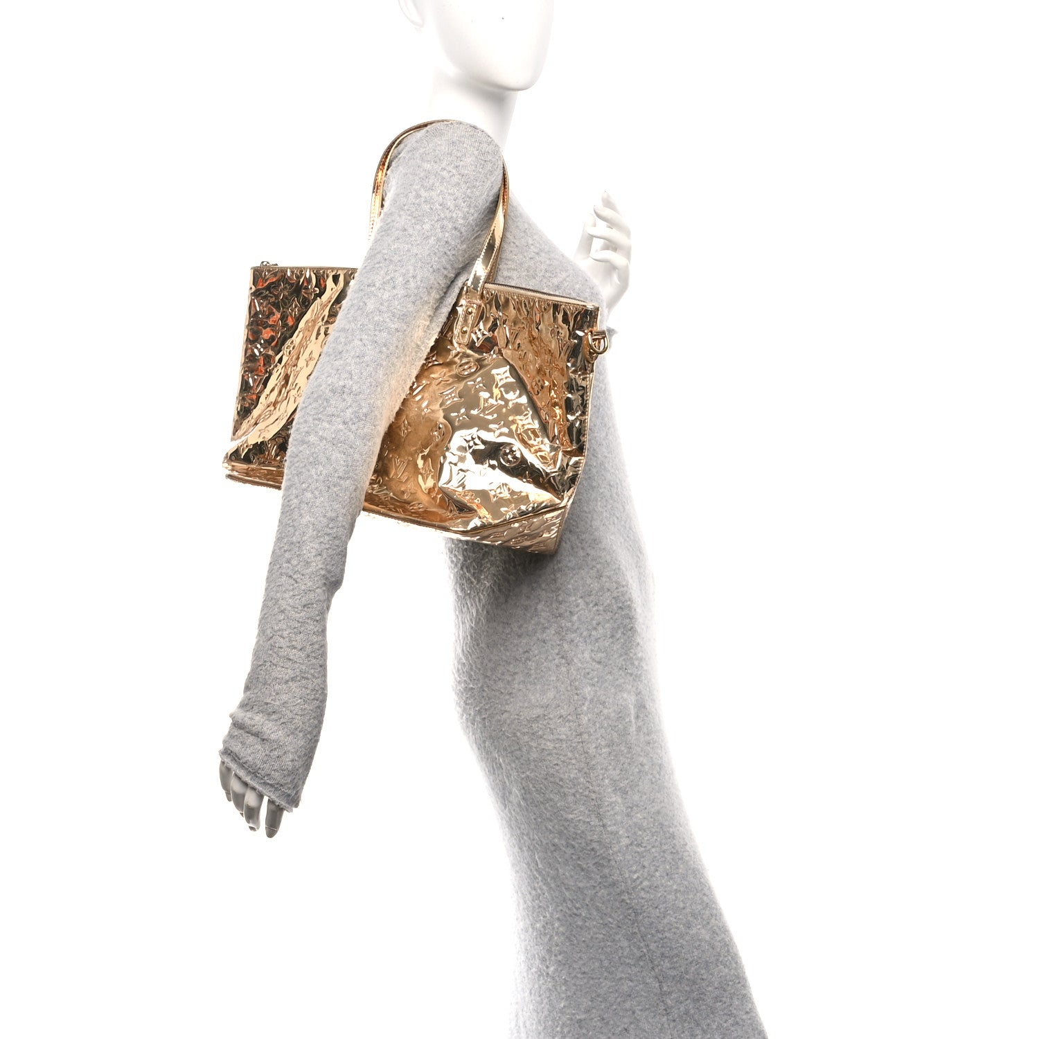 Louis Vuitton Monogram Miroir Bellevue PM Dore Gold 2 of 10