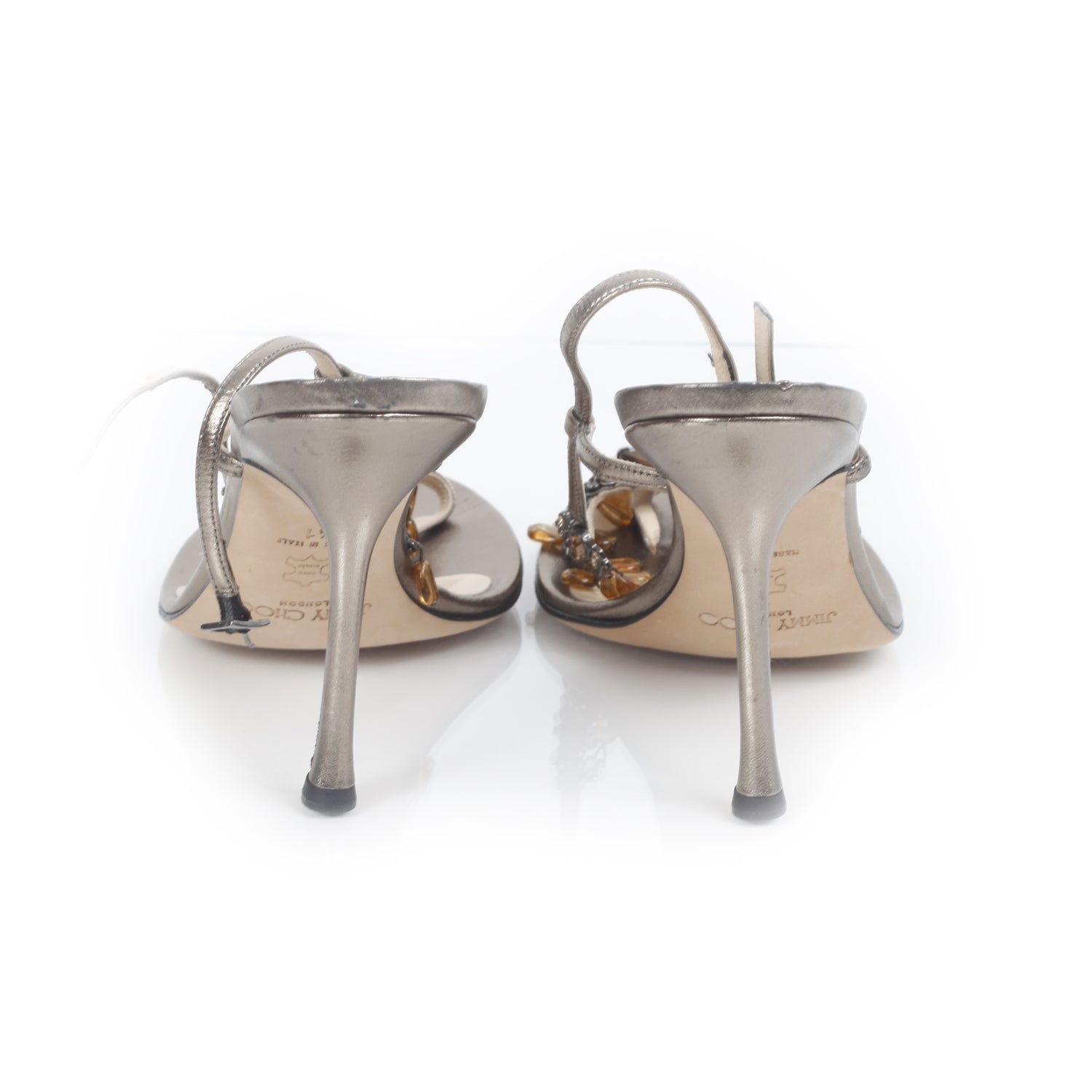 Jimmy Choo Crystal Beaded Heels 41 3 of 9