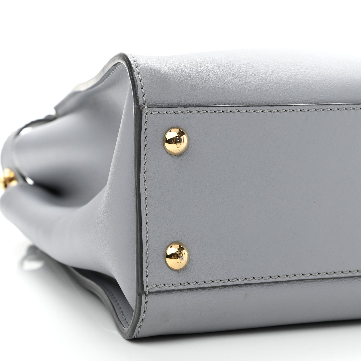 Vitello Seta Shiny Nappa Medium Peekaboo Iconic Satchel Ardesia Amido
