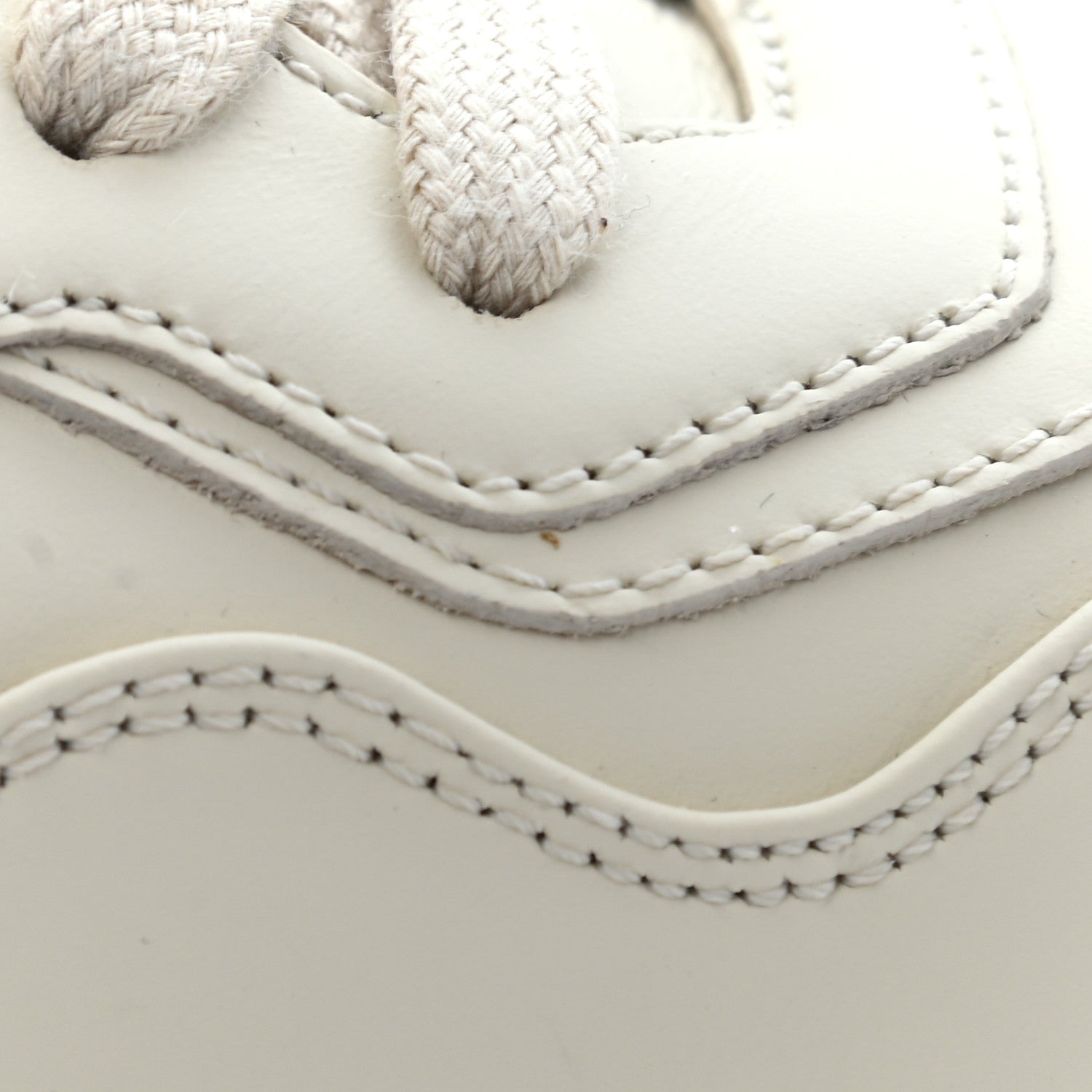 Gucci Calfskin Logo Womens Rhyton Sneakers 38 Ivory 10 of 11