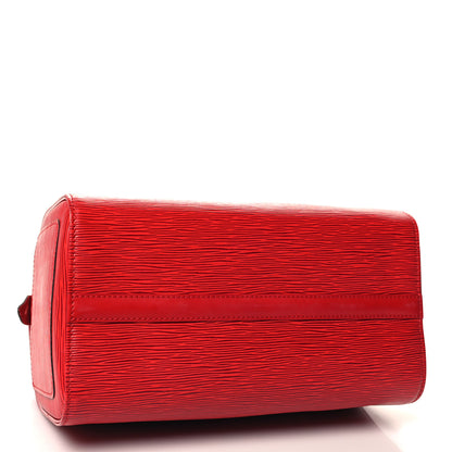 Louis Vuitton Epi Speedy 30 Castillan Red 4 of 11