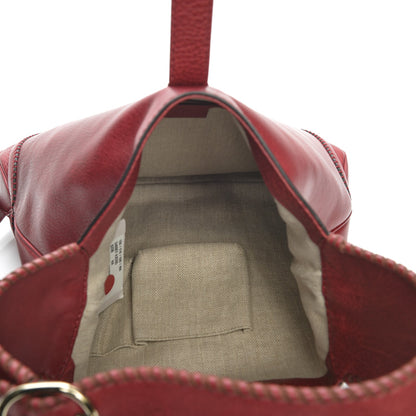 Gucci Pebbled Calfskin Medium New Jackie Shoulder Bag Raspberry Candy 5 of 7