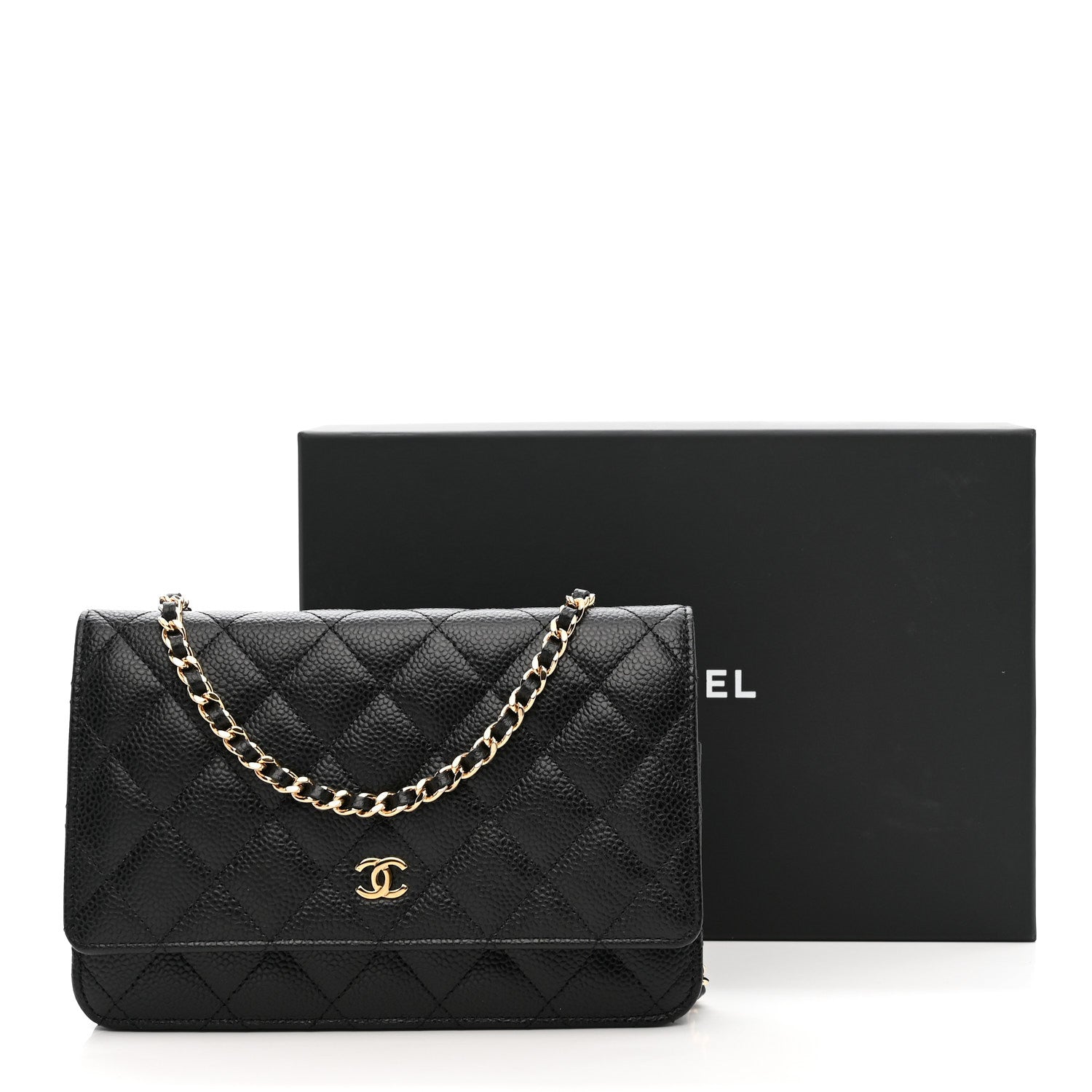 Chanel Caviar Quilted Wallet on Chain WOC Black 11 of 11