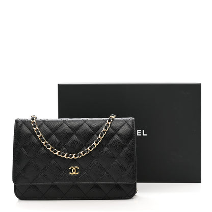 Chanel Caviar Quilted Wallet on Chain WOC Black 11 of 11