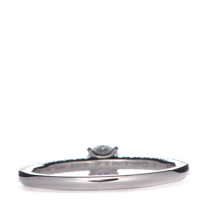 Cartier Platinum Diamond .19ct Engagement Ring 47 4 4 of 6