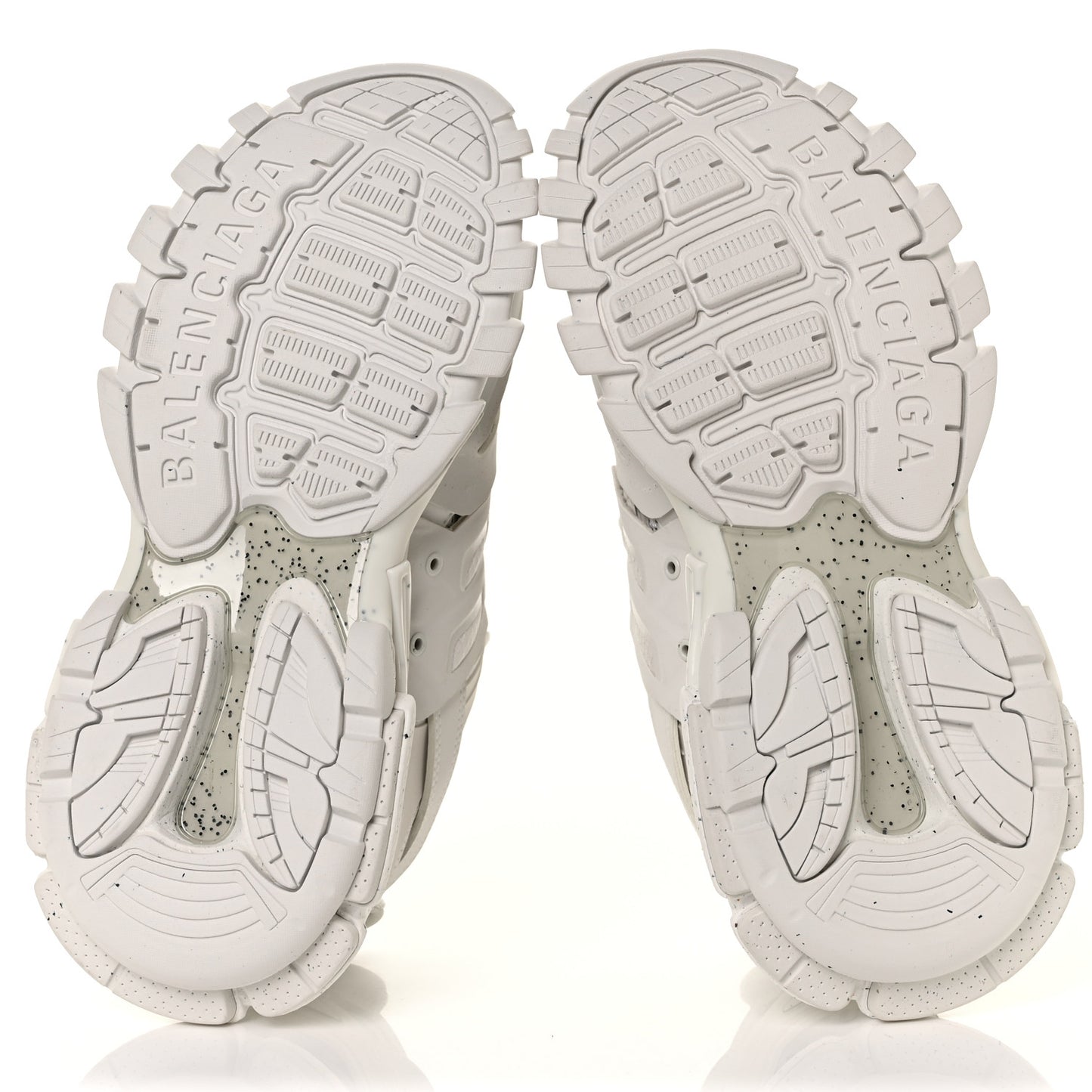Rubber Mesh Fabric Monocolor Recycled Sole Womens Track Sneakers 38 White