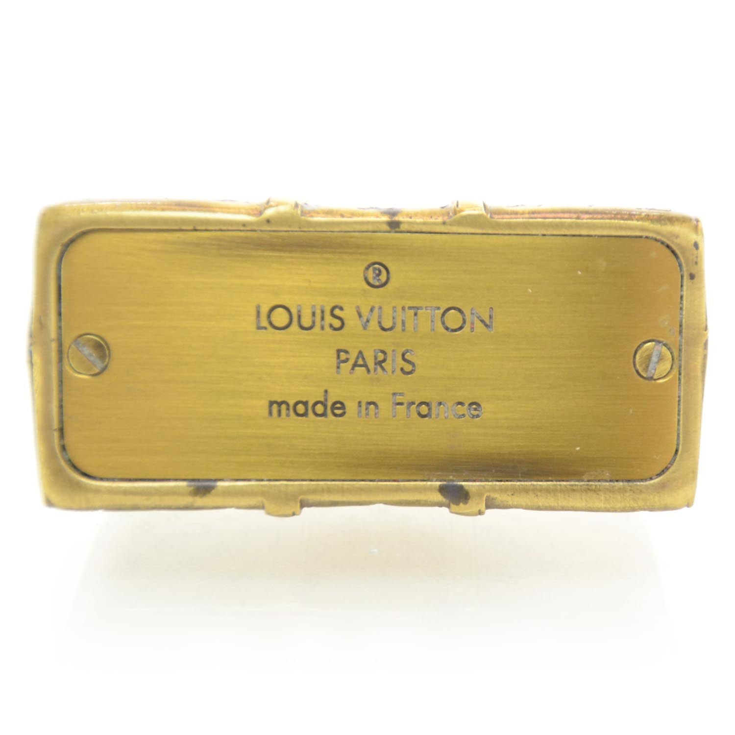 Louis Vuitton Antique Brass Keepall Paperweight 5 of 5