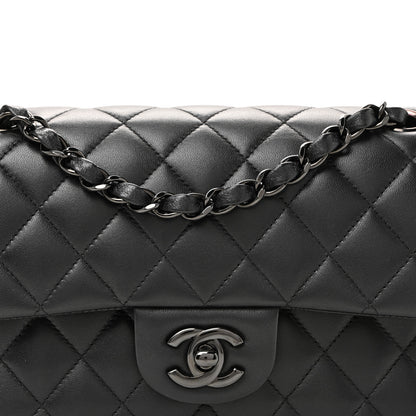 Chanel Lambskin Quilted Small Double Flap So Black 22 of 40