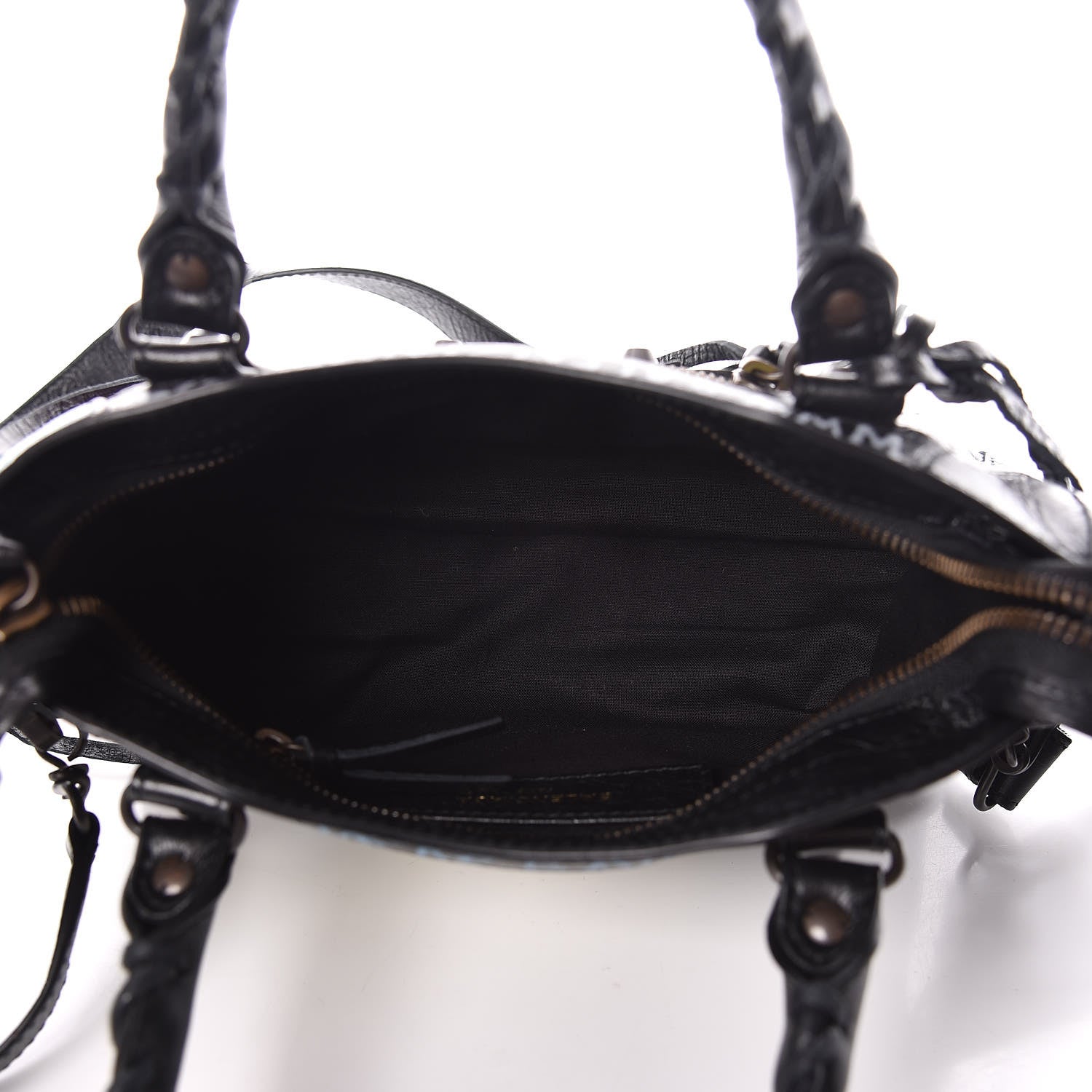 Balenciaga Agneau Arena Graffiti All Over Classic Hardware Mini City Black Multicolor 5 of 10