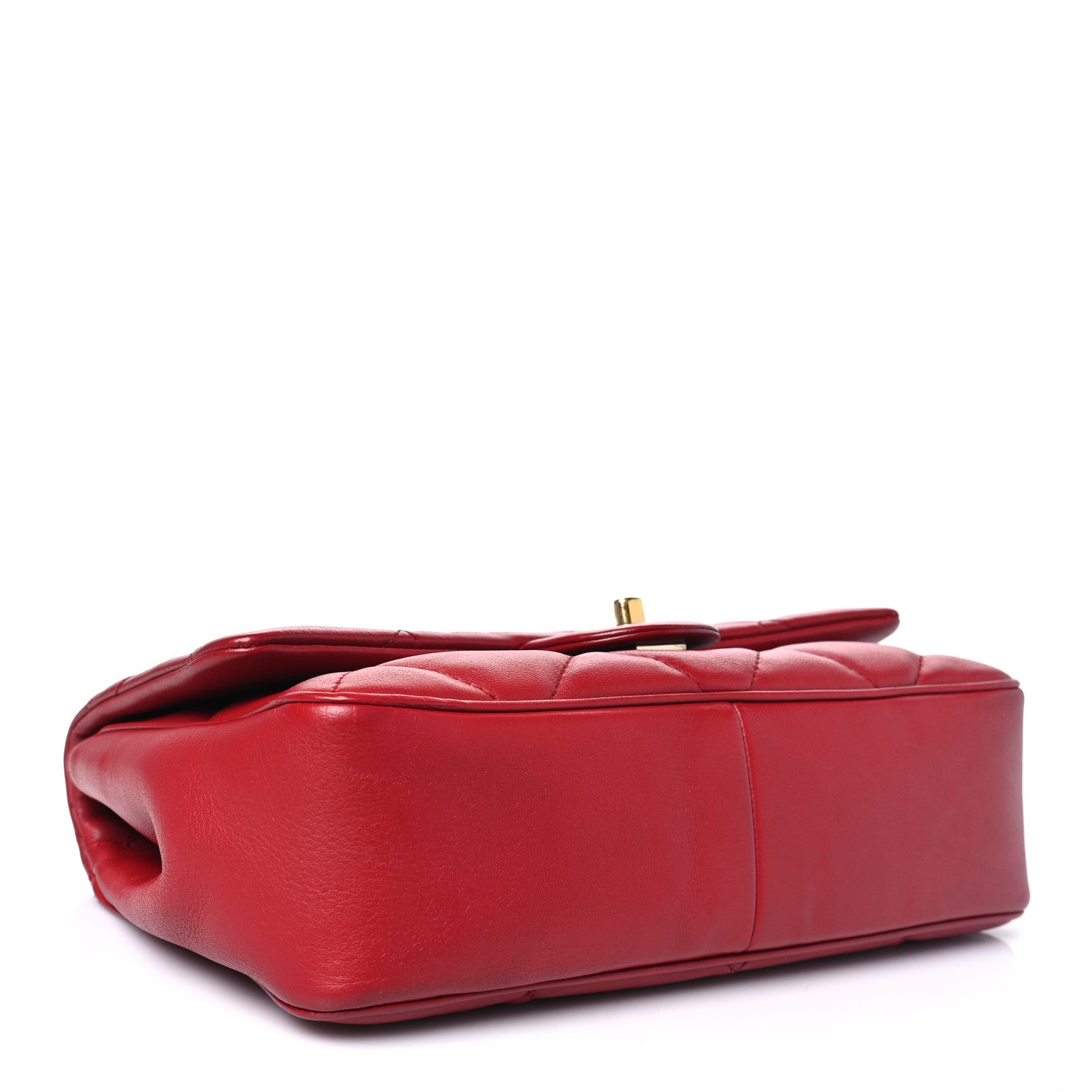 Chanel Lambskin Quilted Easy Carry Flap Red 4 of 12