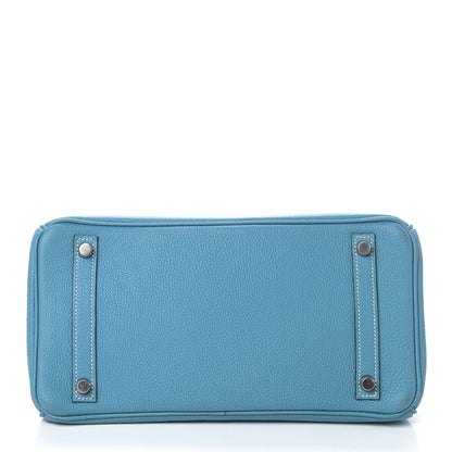 Hermes Togo Birkin 30 Blue Jean 5 of 28
