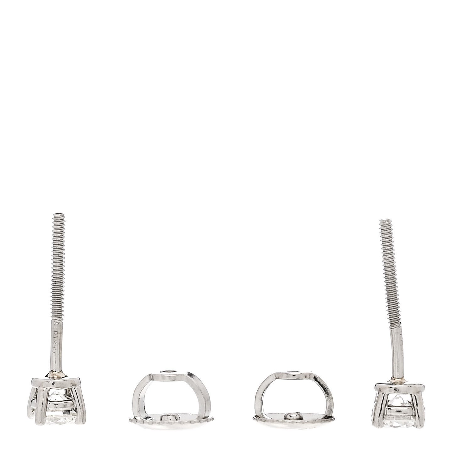 Platinum Diamond .34ctw Solitaire Earrings
