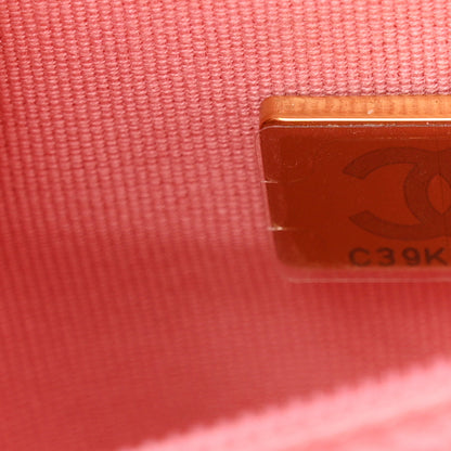 Chanel Shiny Aged Calfskin Quilted Nano Kelly Shopper Coral Pink 7 of 10