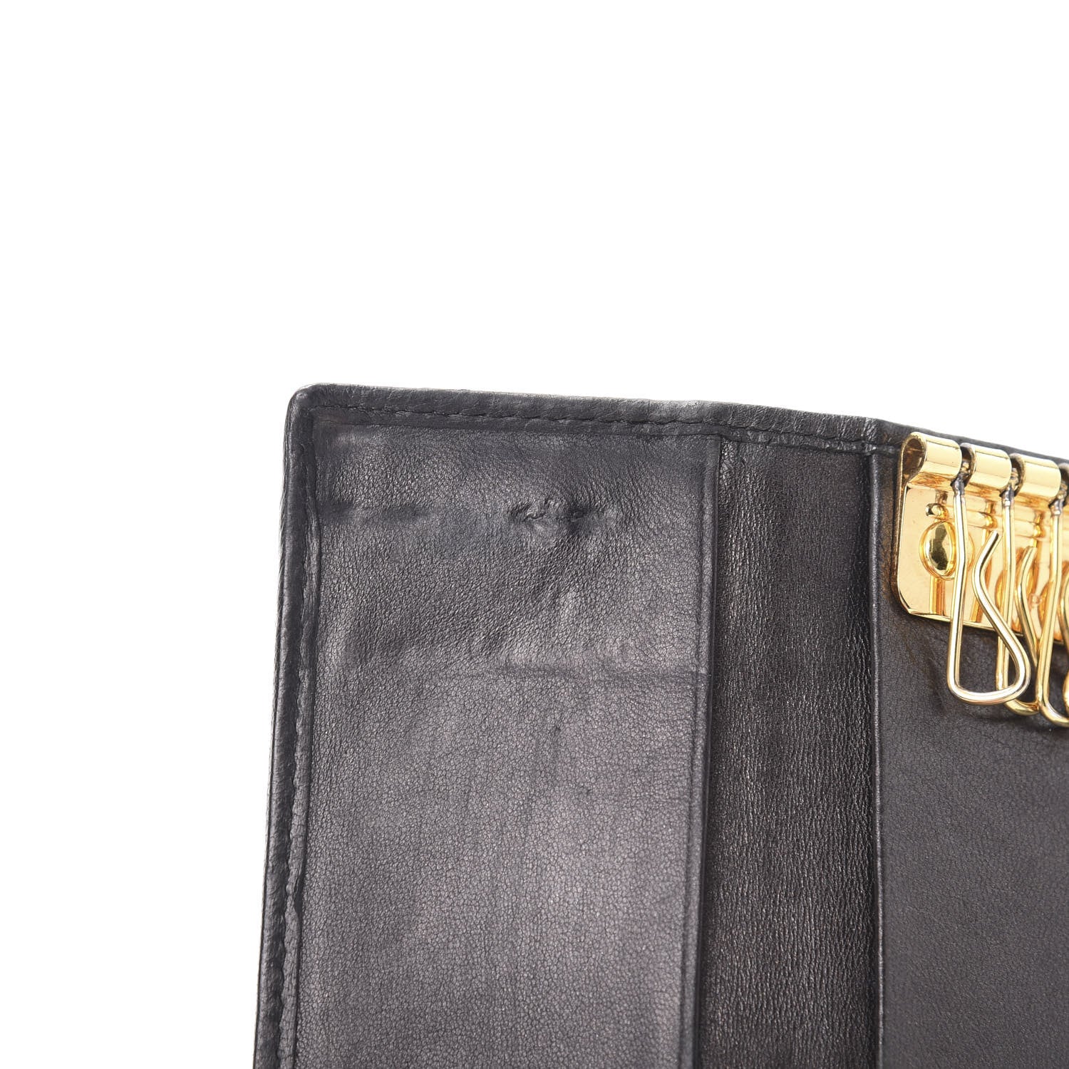 Prada Nappa Gaufre 6 Key Holder Black 9 of 10