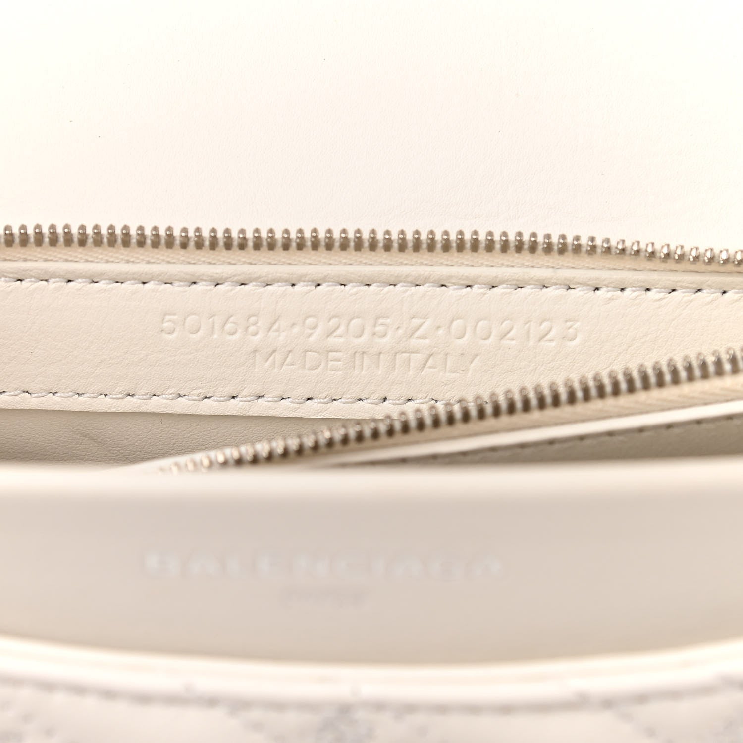 Balenciaga Calfskin Logo Matelasse M BB Chain Shoulder Bag Blanc Neige 8 of 15