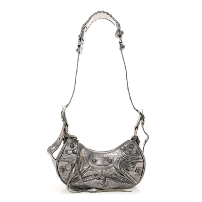 Balenciaga Metallic Agneau Arena Le Cagole Shoulder Bag XS Silver 1 of 14
