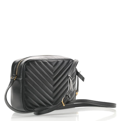 Saint Laurent Calfskin Matelasse Monogram Lou Camera Bag Black 3 of 10