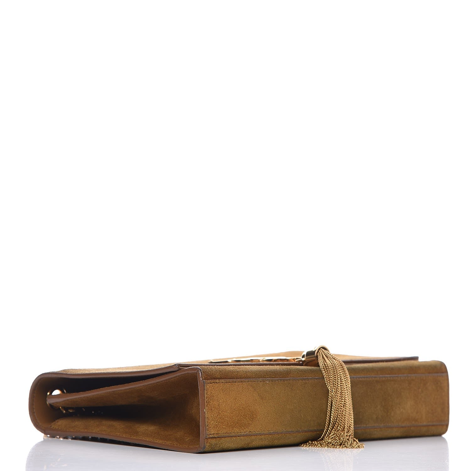 Saint Laurent Suede Medium Classic Monogram Kate Tassel Satchel Light Ochre 4 of 10