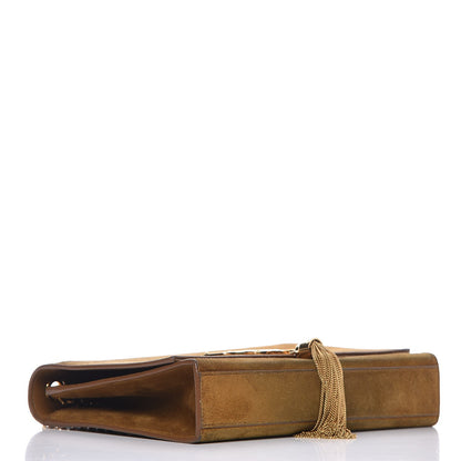 Saint Laurent Suede Medium Classic Monogram Kate Tassel Satchel Light Ochre 4 of 10