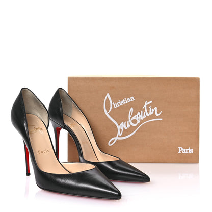 Christian Louboutin Shiny Nappa Iriza 100 Pumps 38.5 Black 8 of 9