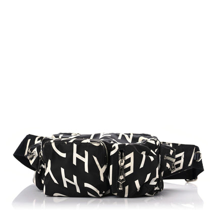 Givenchy Nylon Allover Logo Belt Bag Black 1 of 15