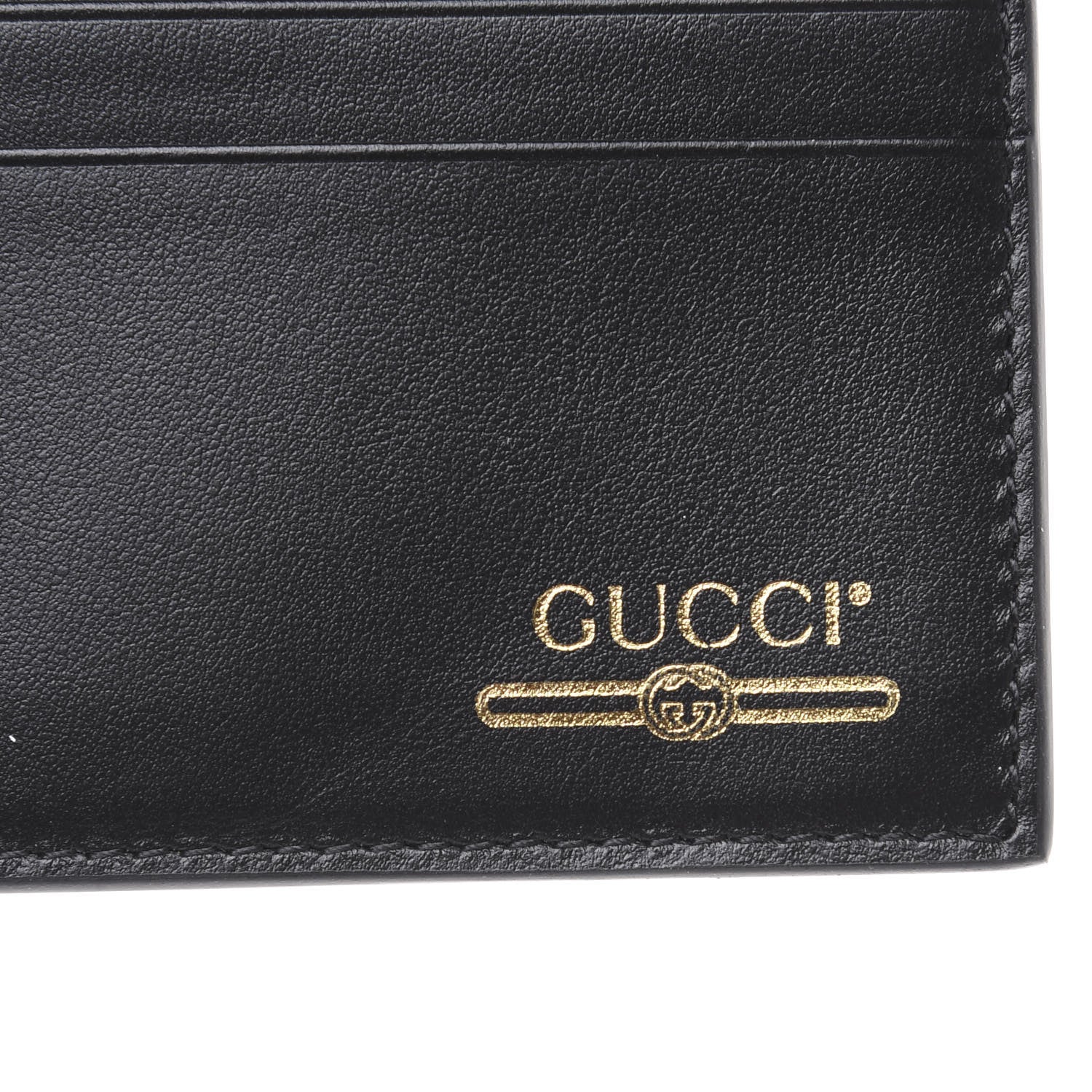 Gucci Plutone Calfskin Logo Card Holder Black 6 of 6