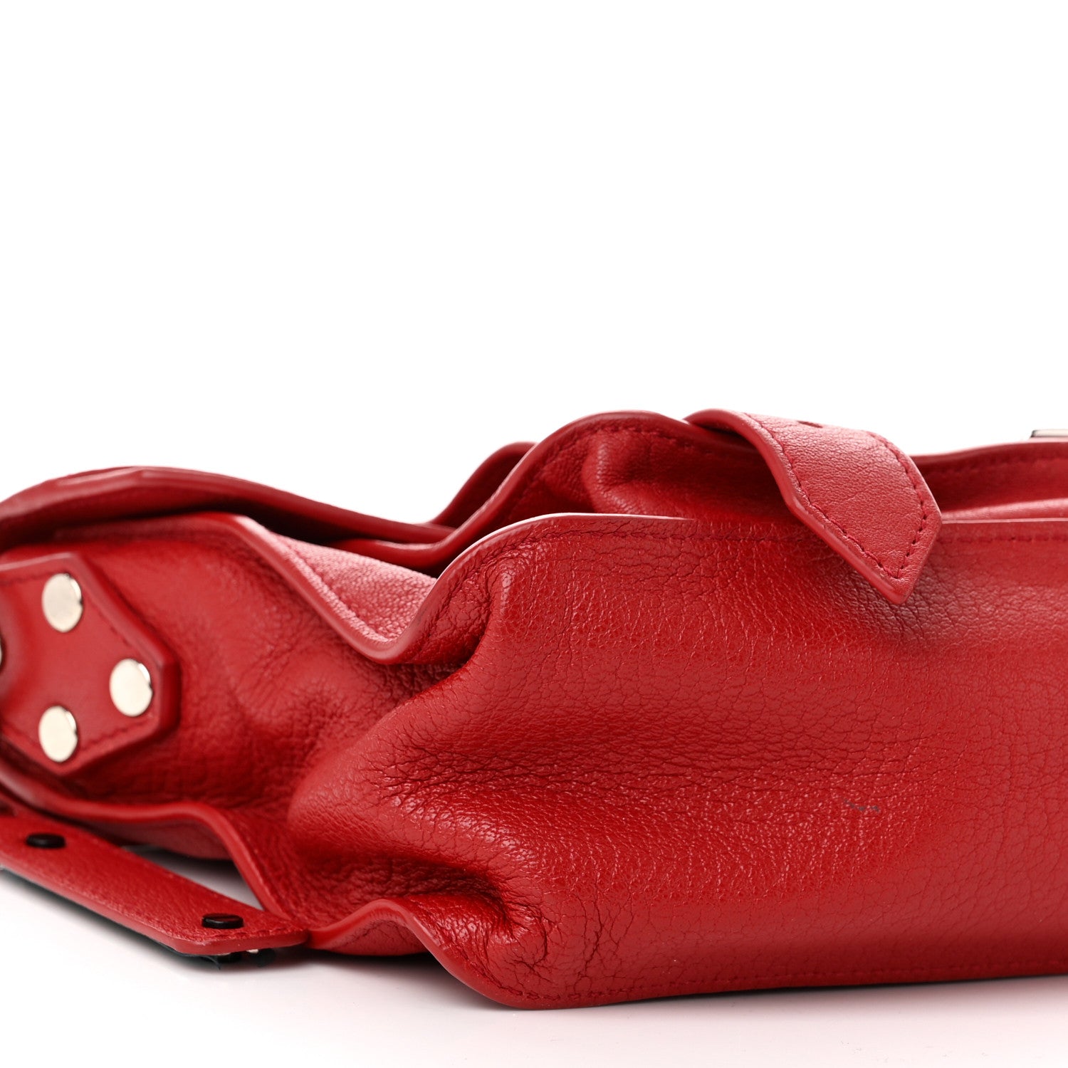 Proenza Schouler Lambskin Tiny PS1 Satchel Red 9 of 11