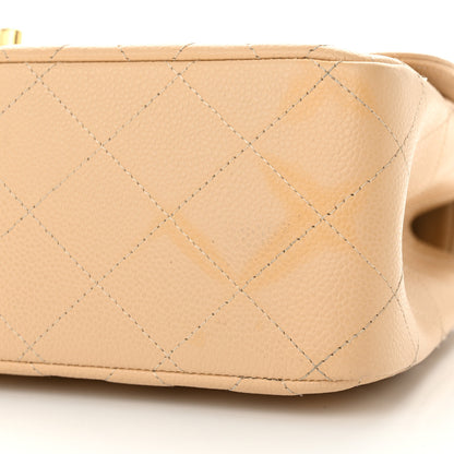 Chanel Caviar Quilted Jumbo Double Flap Beige 10 of 15
