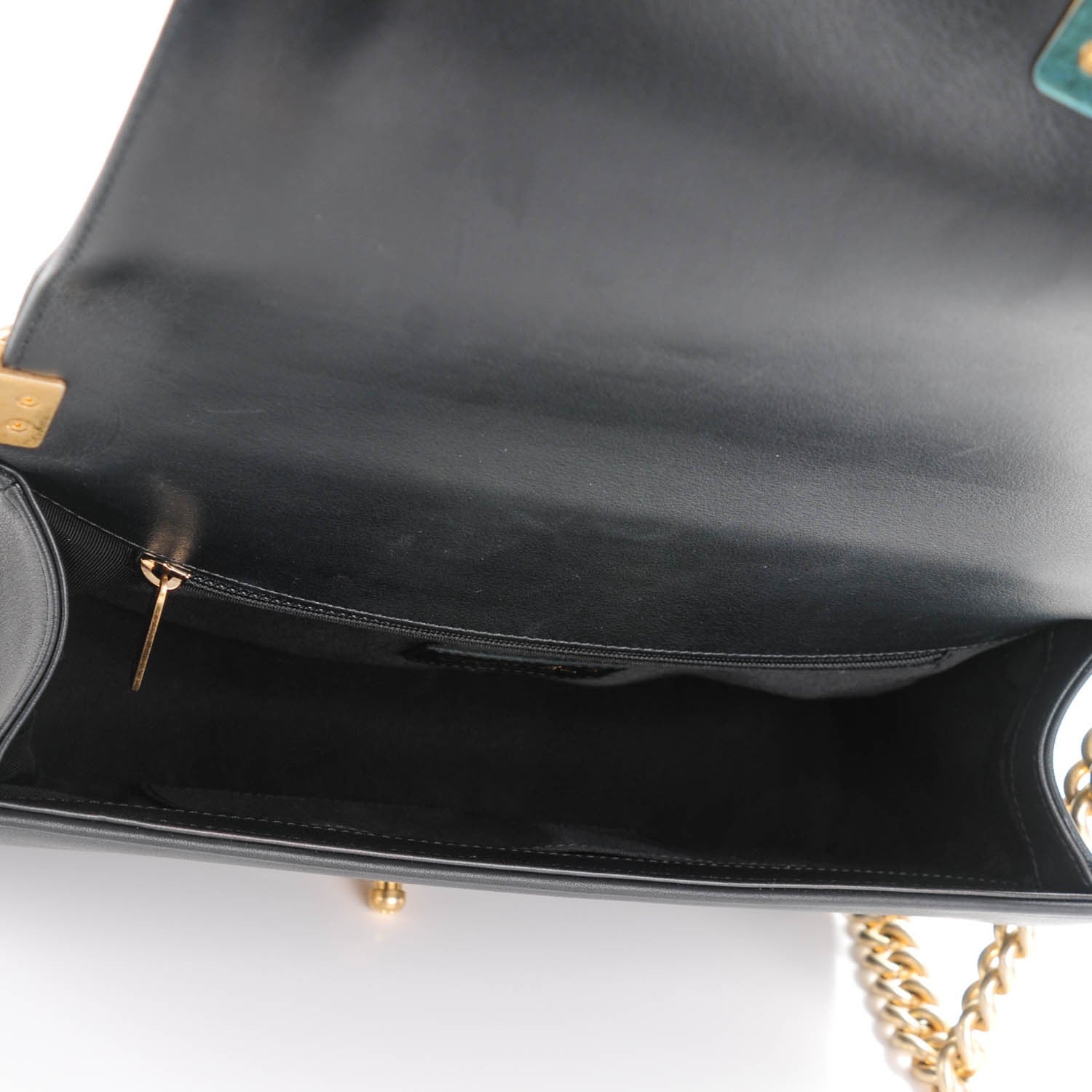 Chanel Calfskin Quilted New Medium Boy Flap Black 5 of 7