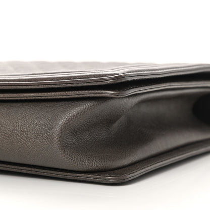 Chanel Calfskin Quilted Large Boy Flap Grey 9 of 12