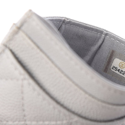 Chanel Caviar Quilted Boy Card Holder Grey 6 of 7