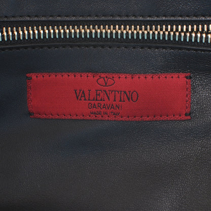 Valentino Garavani Vitello Small Rockstud Tote Black 6 of 6