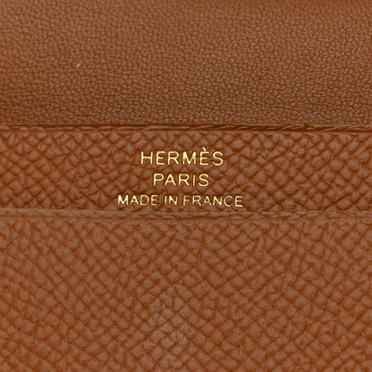 Hermes Epsom Mini Bearn Wallet Gold 6 of 14