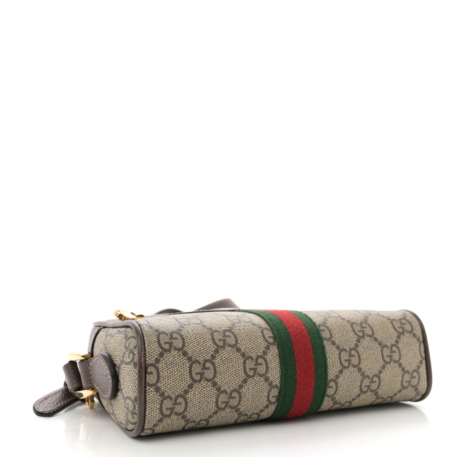 Gucci GG Supreme Monogram Web Mini Ophidia Shoulder Bag Brown 4 of 10