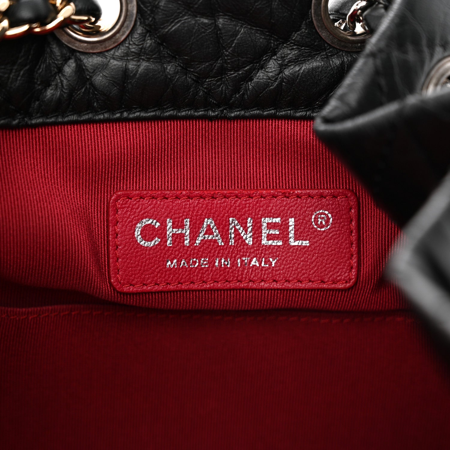 Chanel Aged Calfskin Quilted Small Gabrielle Backpack Black 7 of 13