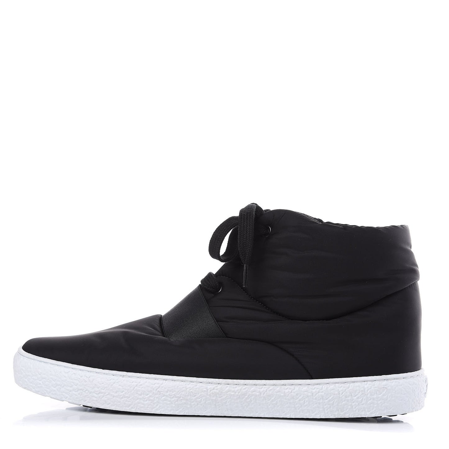 Nylon Mens High Top Sneakers 45 Black