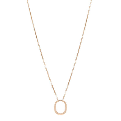 Tiffany 18K Rose Gold Small Lock Pendant Necklace 1 of 7
