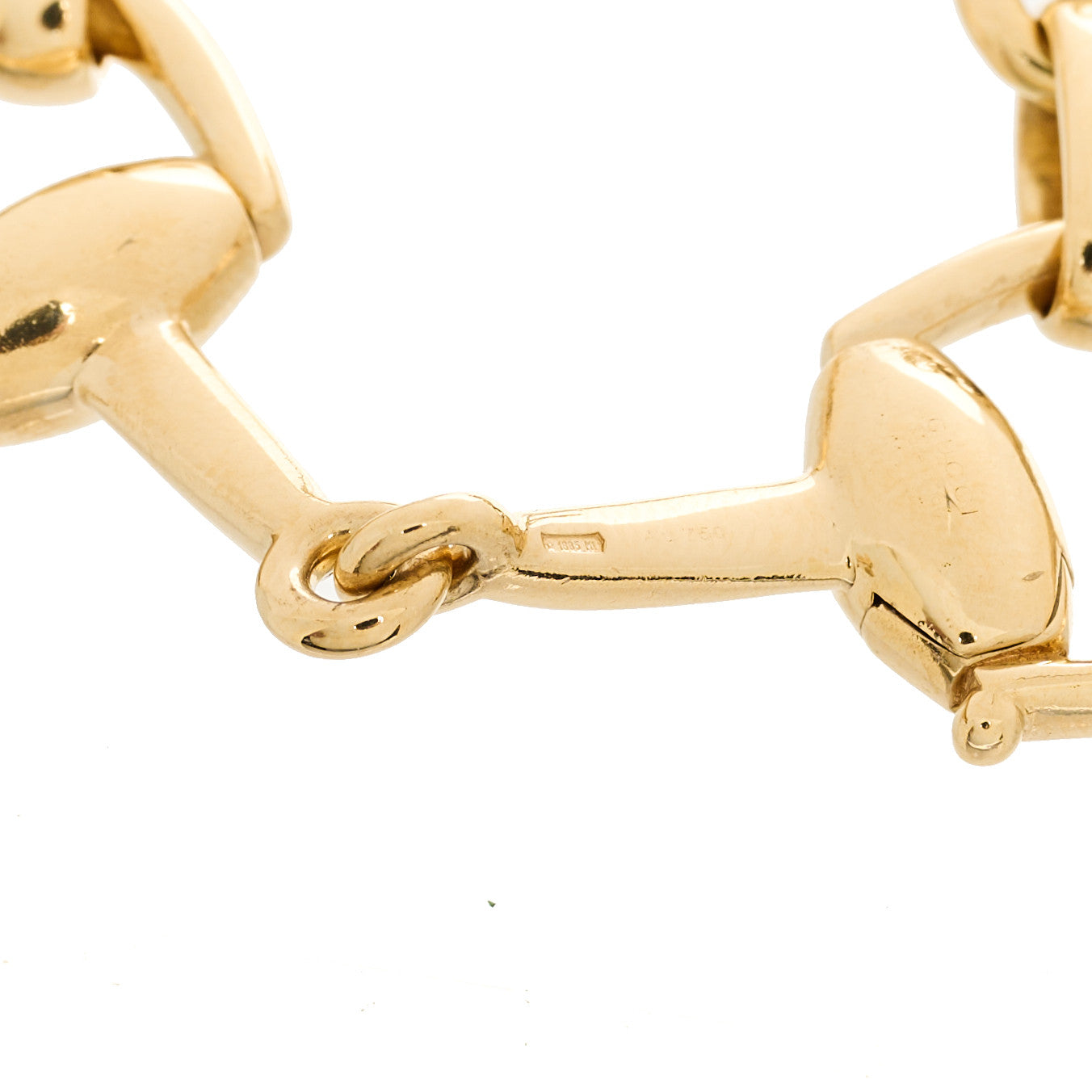 18K Yellow Gold Horsebit Bracelet