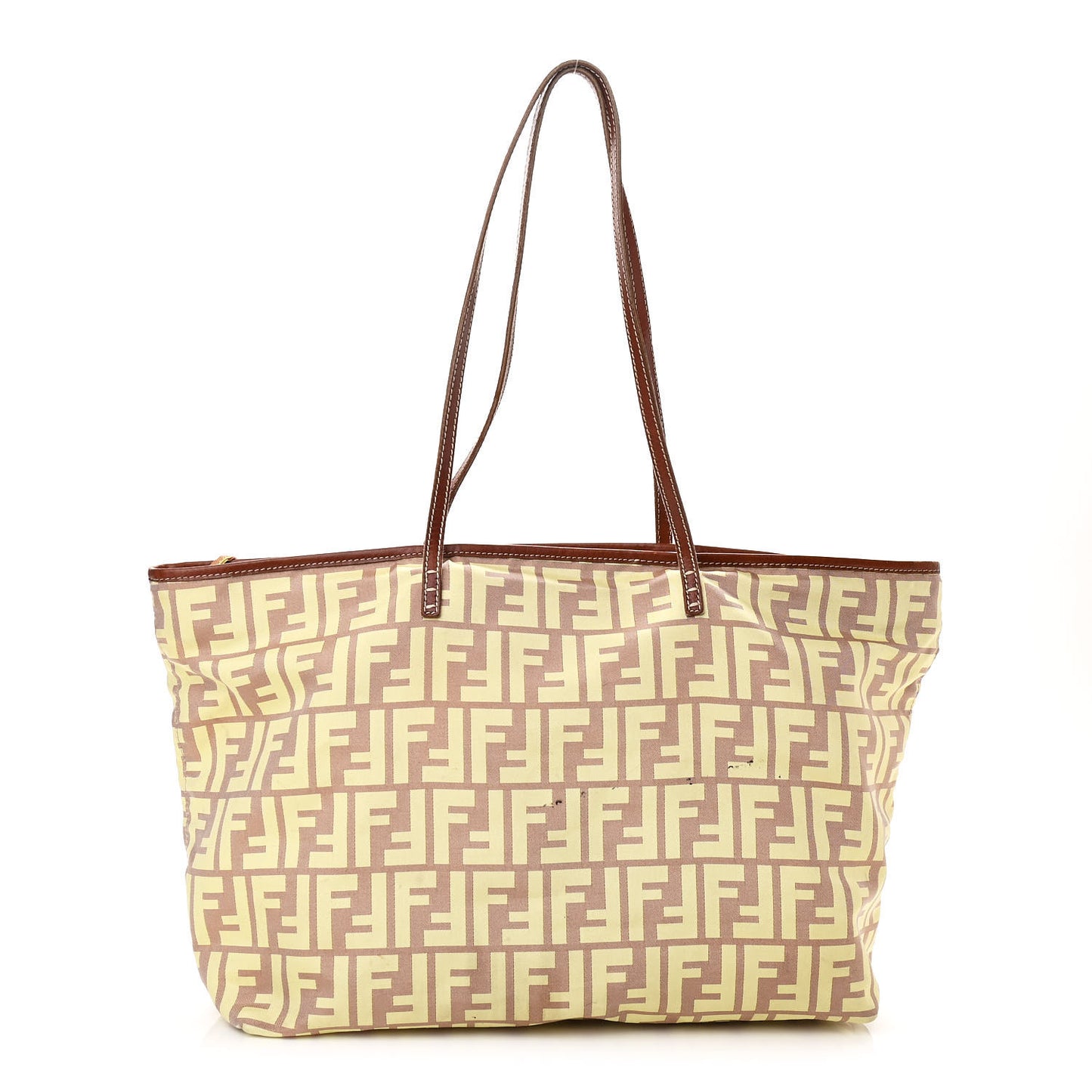 Canvas Zucca Roll Shopping Tote Tobacco Yellow