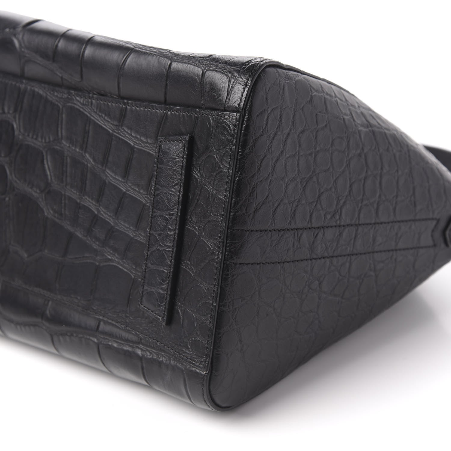 Givenchy Calfskin Crocodile Embossed 3D Stud Medium Antigona Black 7 of 10