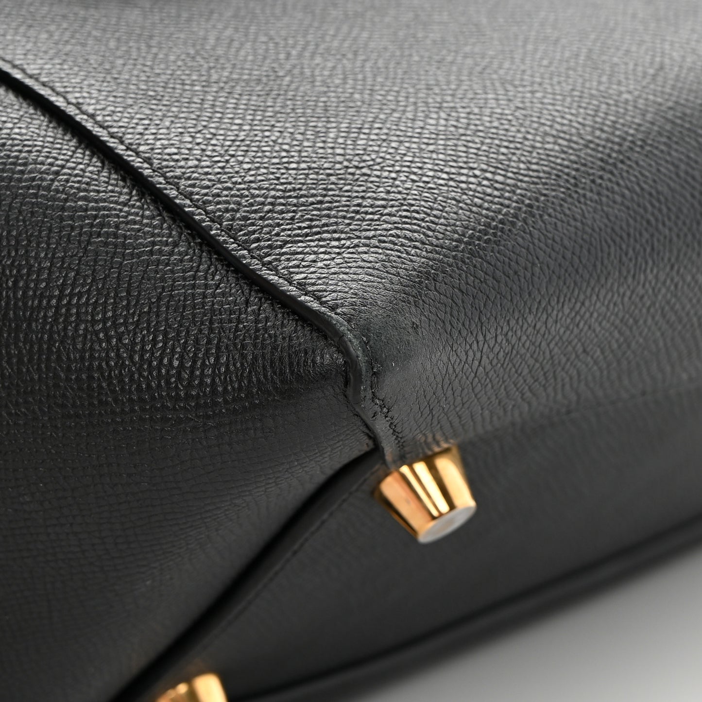 Grained Calfskin Mini Belt Bag Black