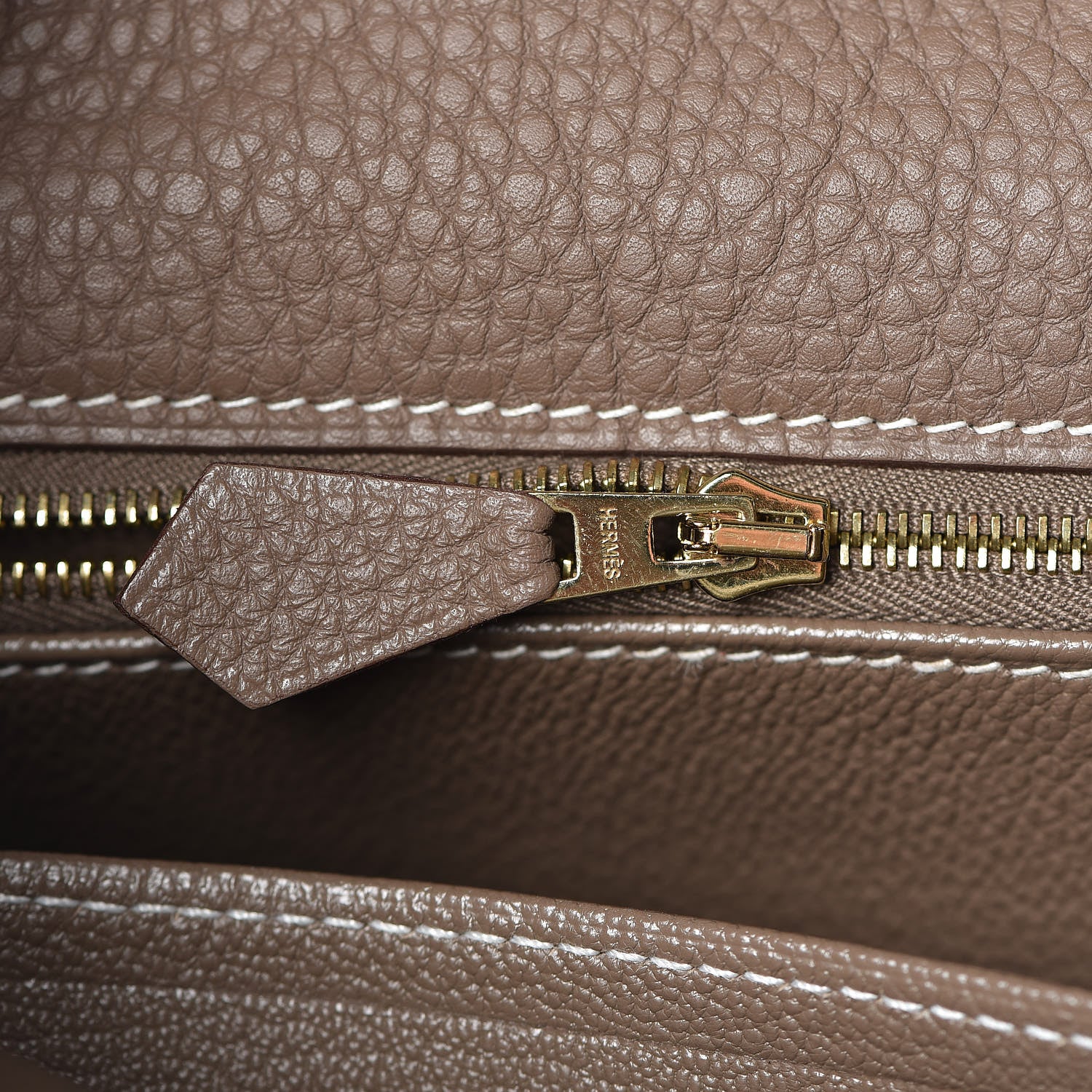 Hermes Togo Kelly Retourne 40 Etoupe 12 of 34
