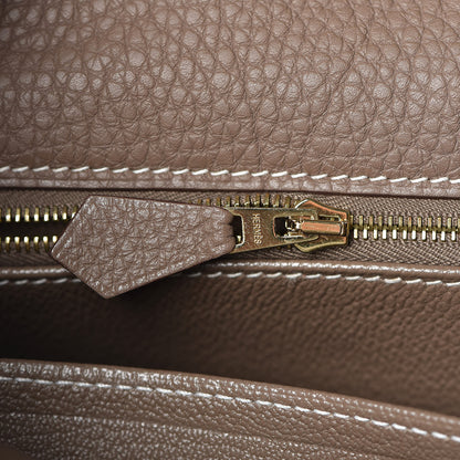 Hermes Togo Kelly Retourne 40 Etoupe 12 of 34