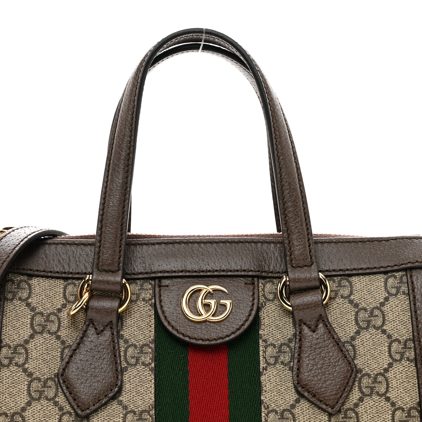 GG Supreme Monogram Small Ophidia Tote Bag Brown